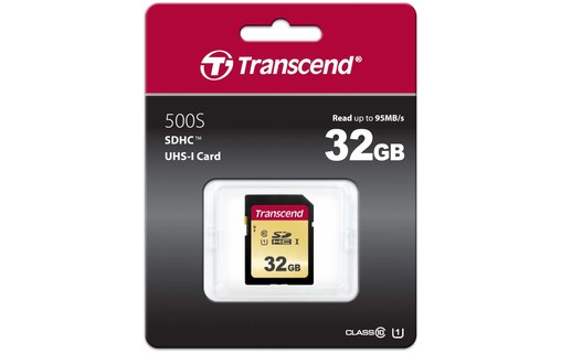 Carte SDHC Transcend SDC500S 32 Go, UHS-I