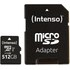 Carte microSDXC Intenso 3423493 512 Go avec adaptateur SD, UHS-I