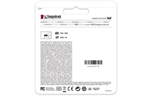 Carte SDHC Kingston Canvas Select Plus 32 Go, UHS-I, V10