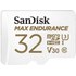 Carte microSDHC SanDisk Max Endurance 32 Go, UHS-I, V30