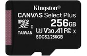 Carte microSDXC Kingston Canvas Select Plus 256 Go, UHS-I, V30