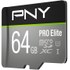Carte microSDXC PNY PRO Elite 64 Go avec adaptateur SD, UHS-I