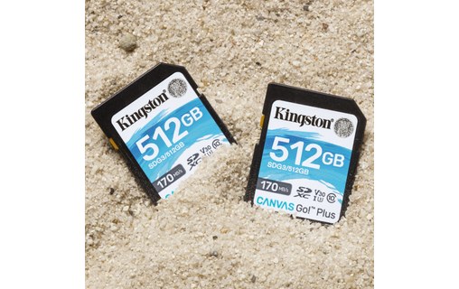 Carte SDXC Kingston Canvas Go Plus 512 Go, UHS-I, V30