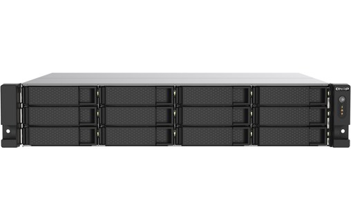 QNAP TS-1273AU-RP-8G serveur de stockage NAS Rack (2 U) Ethernet/LAN Noir, Gris