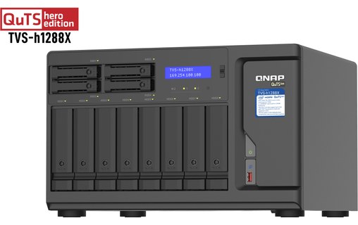 QNAP TVS-h1288X NAS Tower Ethernet/LAN Noir