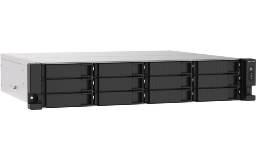 QNAP TS-1273AU-RP-8G serveur de stockage NAS Rack (2 U) Ethernet/LAN Noir, Gris