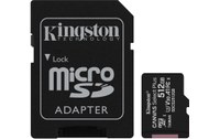 Carte microSDXC Kingston Canvas Select Plus 512 Go avec adaptateur SD, UHS-I
