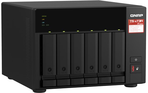 QNAP TS-673A-8G serveur de stockage NAS Tower Ethernet/LAN Noir V1500B