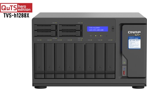QNAP TVS-h1288X NAS Tower Ethernet/LAN Noir