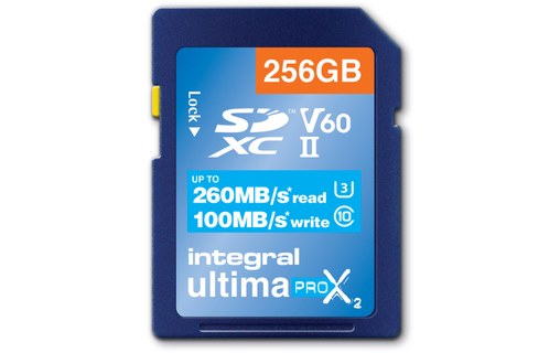 Carte SDXC Integral UltimaPro X2 256 Go, UHS-II, V60