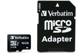 Carte microSDHC Verbatim Premium 16 Go avec adaptateur SD