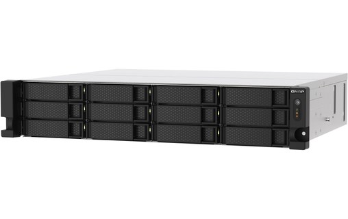 QNAP TS-1273AU-RP-8G serveur de stockage NAS Rack (2 U) Ethernet/LAN Noir, Gris