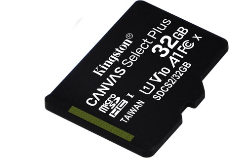 Carte microSDHC Kingston Canvas Select Plus 32 Go, UHS-I, V10