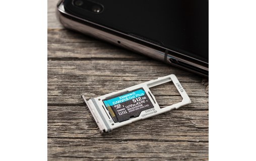 Carte microSDXC Kingston Canvas Go Plus 512 Go avec adaptateur SD, UHS-I, V30
