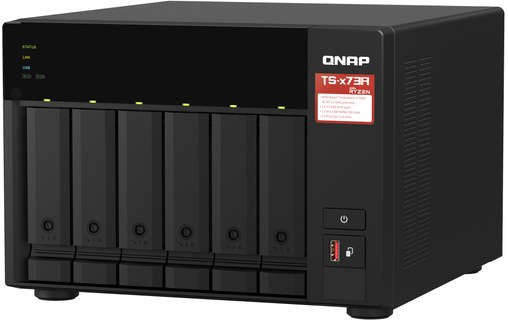 QNAP TS-673A-8G serveur de stockage NAS Tower Ethernet/LAN Noir V1500B
