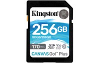 Carte SDXC Kingston Canvas Go Plus 256 Go, UHS-I, V30