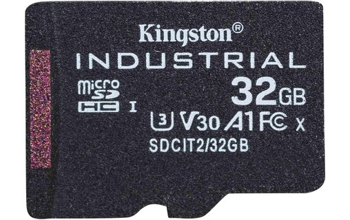Carte microSDHC Kingston Industrial 32 Go, UHS-I, V30