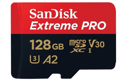 Sandisk 128GB Extreme Pro microSDXC mémoire flash 128 Go Classe 10