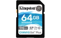 Carte SDXC Kingston Canvas Go Plus 64 Go, UHS-I, V30