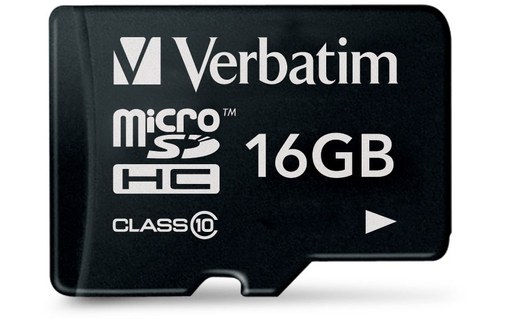 Carte microSDHC Verbatim Premium 16 Go