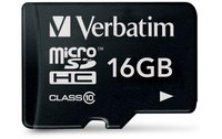 Carte microSDHC Verbatim Premium 16 Go