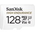 Carte microSDXC SanDisk High Endurance 128 Go avec adaptateur SD, UHS-I, V30