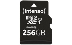 Carte microSDXC Intenso 3423492 256 Go avec adaptateur SD, UHS-I