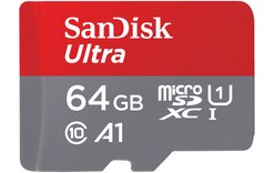 Carte microSDHC SanDisk Ultra 64 Go avec adaptateur SD, UHS-I
