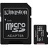 Lot de 3 cartes microSDXC Kingston Canvas Select Plus 64 Go avec adaptateur SD