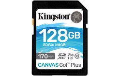 Carte SDXC Kingston Canvas Go Plus 128 Go, UHS-I, V30