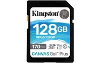 Carte SDXC Kingston Canvas Go Plus 128 Go, UHS-I, V30