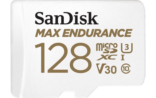 Carte microSDXC SanDisk Max Endurance 128 Go, UHS-I, V30
