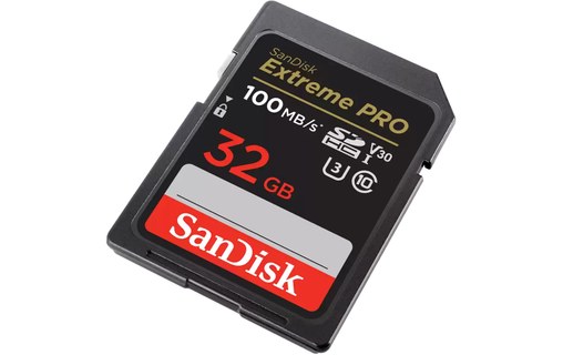 Carte SDHC SanDisk Extreme Pro 32 Go, UHS-I, V30