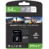 Carte microSDXC PNY PRO Elite 64 Go avec adaptateur SD, UHS-I