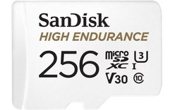 Carte microSDXC SanDisk High Endurance 256 Go avec adaptateur SD, UHS-I, V30