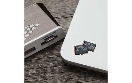 Carte microSDXC Kingston Canvas Select Plus 512 Go avec adaptateur SD, UHS-I