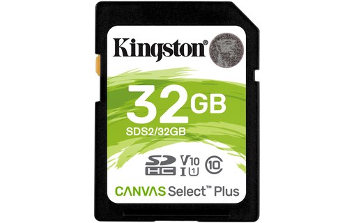 Carte SDHC Kingston Canvas Select Plus 32 Go, UHS-I, V10