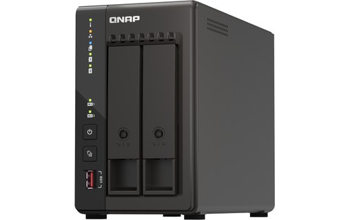 NAS QNAP QVP-21C - Boitier nu serveurs NVR 2 baies 3.5"/2.5" 2 x 2,5 GbE