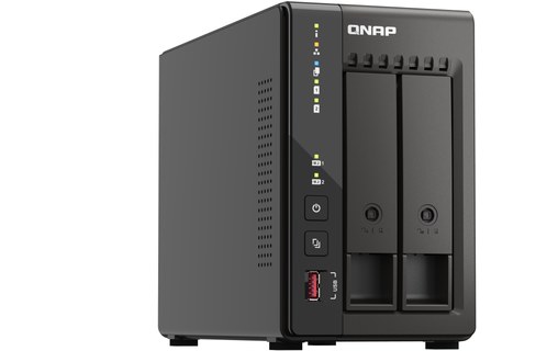 NAS QNAP QVP-21C - Boitier nu serveurs NVR 2 baies 3.5"/2.5" 2 x 2,5 GbE