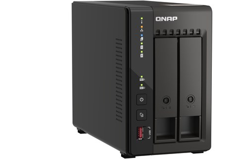 NAS QNAP QVP-21C - Boitier nu serveurs NVR 2 baies 3.5"/2.5" 2 x 2,5 GbE