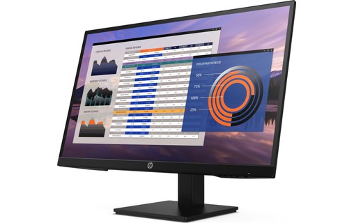 Écran 27" HP P27h G4 - HDMI/DisplayPort/VGA