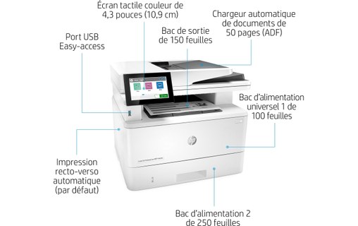 Imprimante multifonction HP LaserJet Enterprise M430f - AirPrint