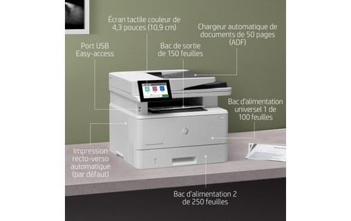 Imprimante multifonction HP LaserJet Enterprise M430f - AirPrint