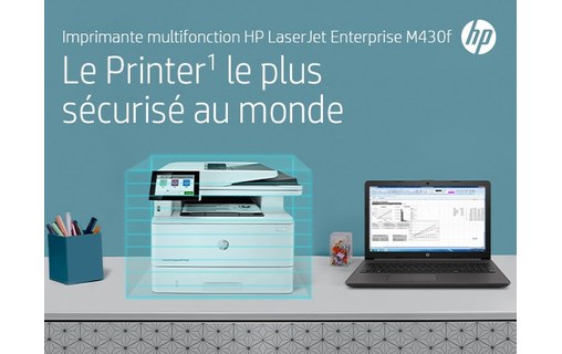 Imprimante multifonction HP LaserJet Enterprise M430f - AirPrint