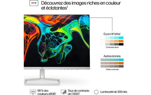 Écran 23,8" HP Série 5 524sf - HDMI/VGA