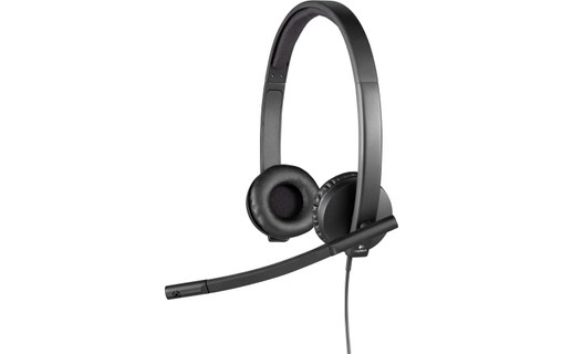 Micro-casque Logitech H570e Stereo, Noir - USB