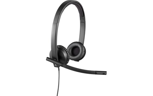 Micro-casque Logitech H570e Stereo, Noir - USB