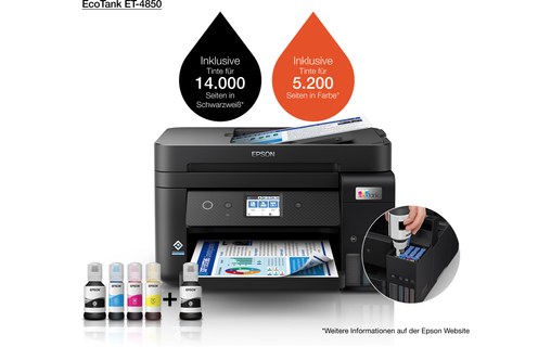 Imprimante multifonction Epson EcoTank ET-4850 / C11CJ60402 - WiFi, AirPrint