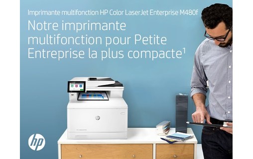 Imprimante multifonction HP Color LaserJet Enterprise M480f / 3QA55A - AirPrint