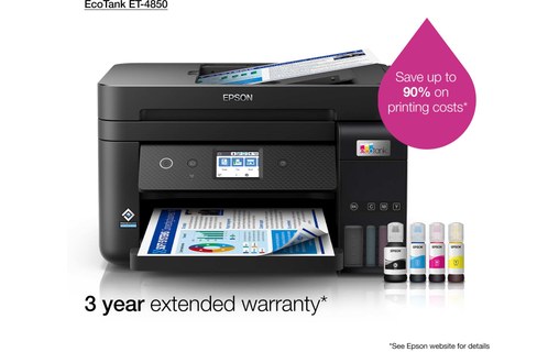 Imprimante multifonction Epson EcoTank ET-4850 / C11CJ60402 - WiFi, AirPrint